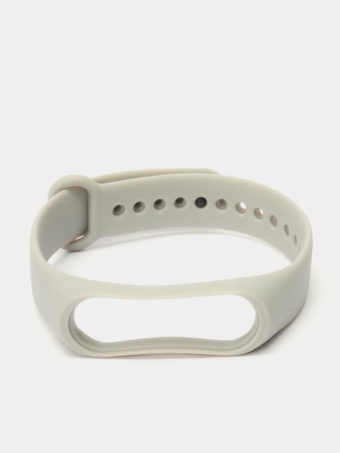 Серый металлик силиконовый ремешок Xiaomi Mi Band 3 и Band 4