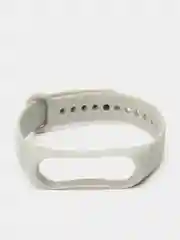 Серый металлик силиконовый ремешок Xiaomi Mi Band 3 и Band 4