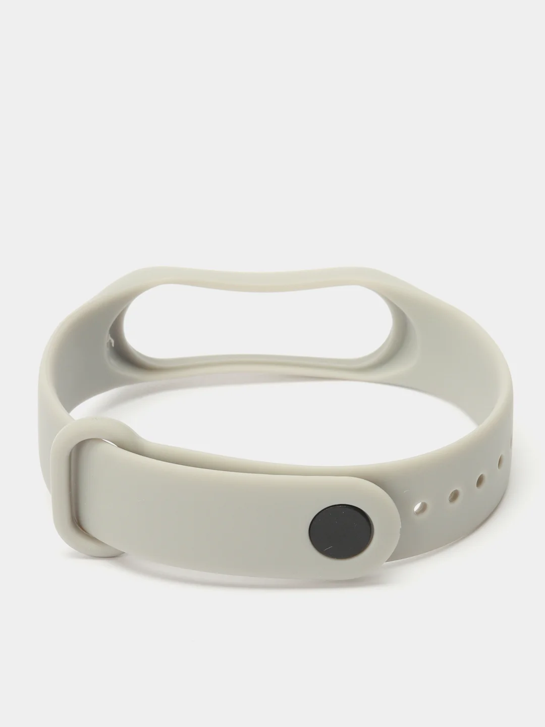 Серый металлик силиконовый ремешок Xiaomi Mi Band 3 и Band 4