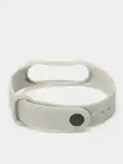 Серый металлик силиконовый ремешок Xiaomi Mi Band 3 и Band 4