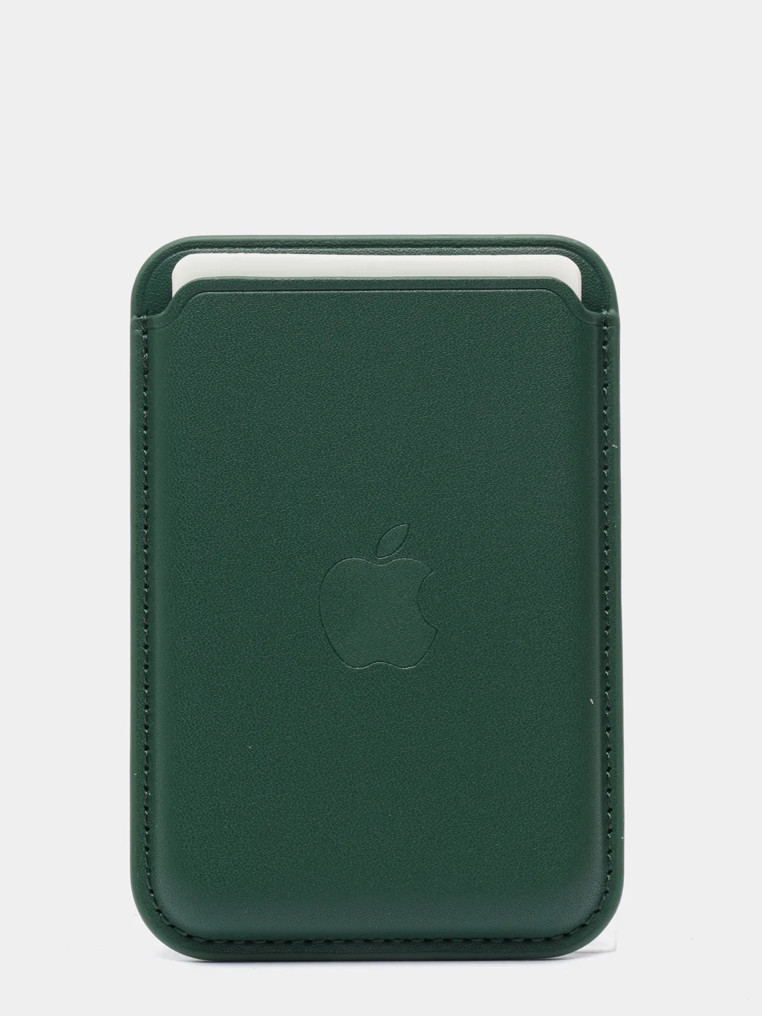 Лесной зеленый картхолдер на iPhone, с поддержкой MagSafe Leather Wallet