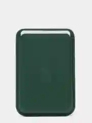 Лесной зеленый картхолдер на iPhone, с поддержкой MagSafe Leather Wallet