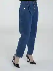 Джинсы женские МОМ с высокой посадкой Denim, джинсы бананы, палаццо