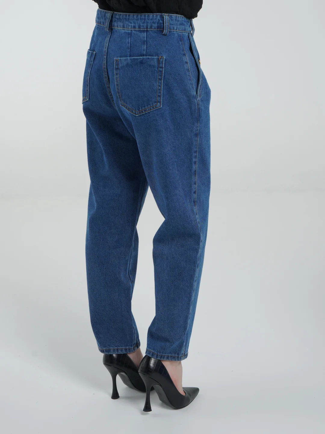 Джинсы женские МОМ с высокой посадкой Denim, джинсы бананы, палаццо