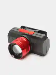 Фонарь налобный аккумуляторный, светодиодный, с zoom