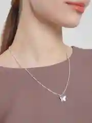 Белый цепочка с подвеской бабочки и звёзды, цепочка с бабочками, 3 вида, подарок на 8 марта