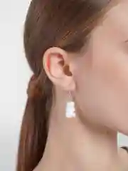 Белый серьги "Мармеладные Мишки Гамми", женские
