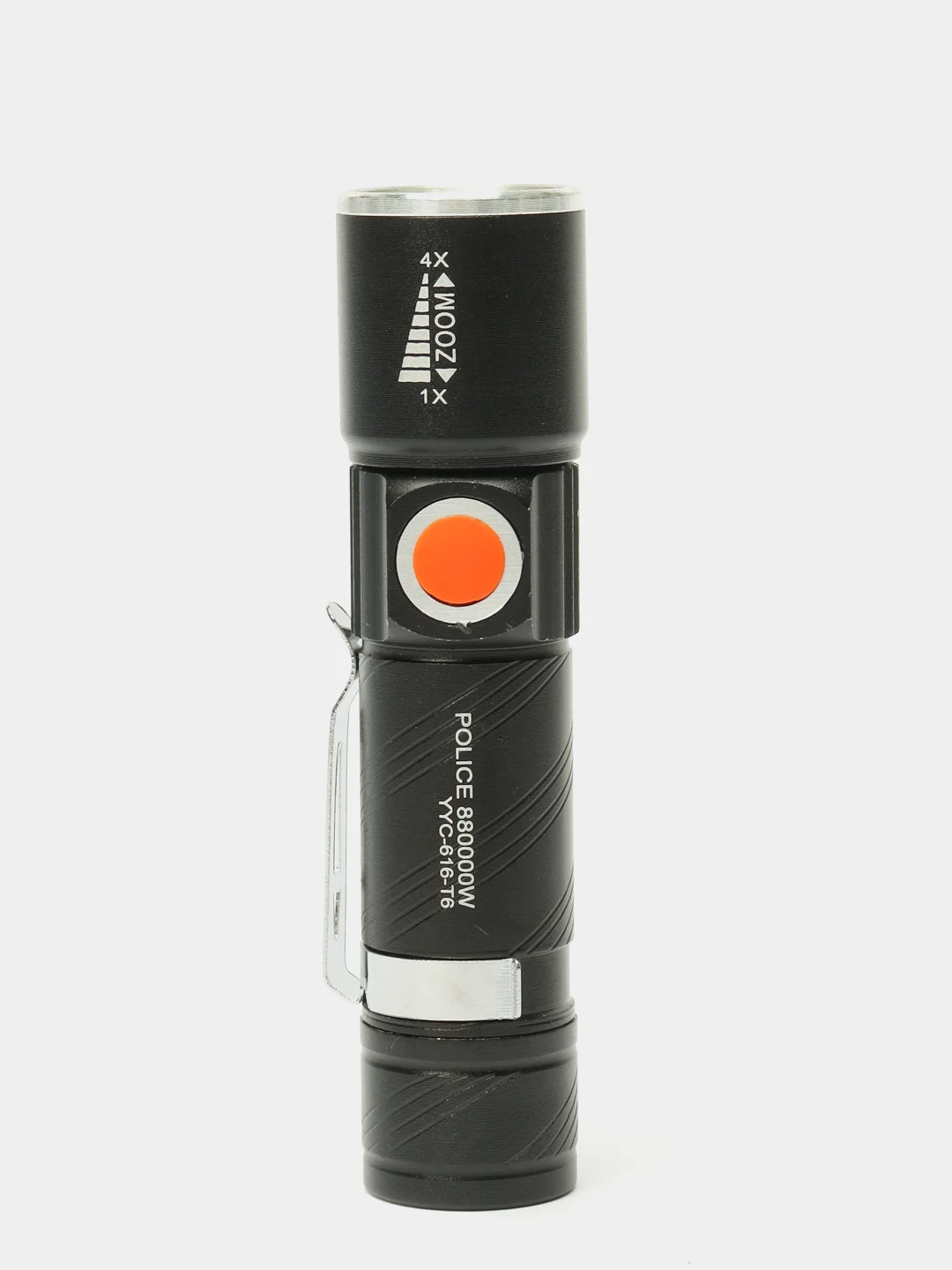 Фонарь светодиодный LED, аккумуляторный, с zoom, USB