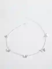 Серебряный цепочка с подвеской бабочки и звёзды, цепочка с бабочками, 3 вида, подарок на 8 марта