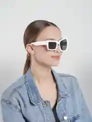 Белый солнцезащитные очки