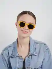 Желтый очки солнцезащитные, женские, 3 цвета
