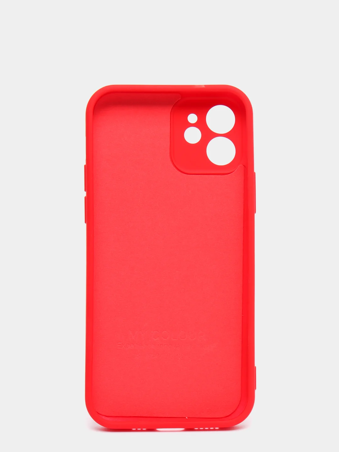 Красный чехол силиконовый iPhone 12