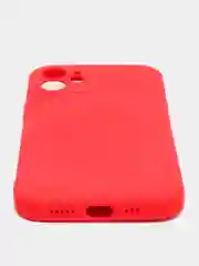 Красный чехол силиконовый iPhone 12