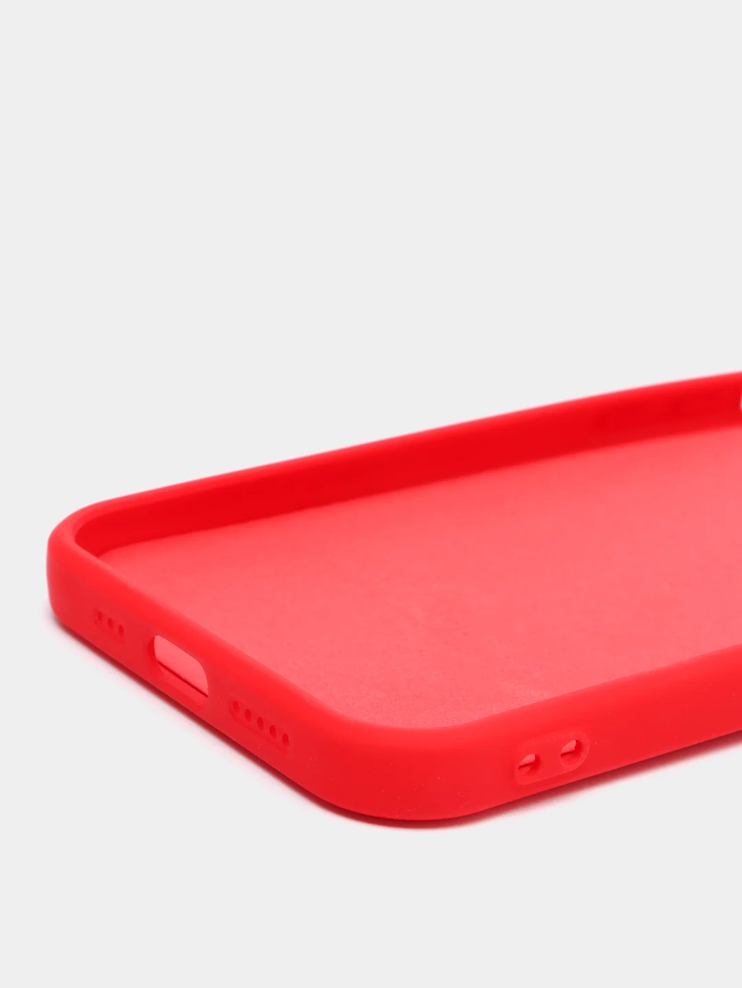 Красный чехол силиконовый iPhone 12