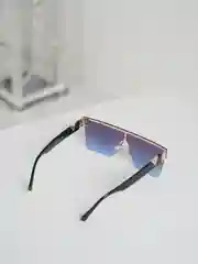 Белый солнцезащитные очки, авиаторы, UV 100%