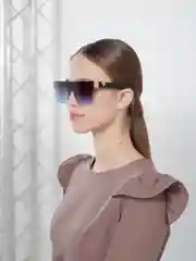 Белый солнцезащитные очки, авиаторы, UV 100%