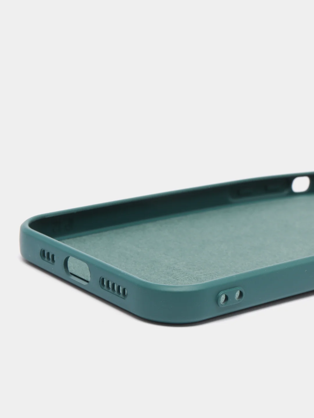 Зеленый чехол силиконовый iPhone 12