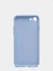 Небесно-голубой чехол iPhone 7 / 8 / SE 2020 силиконовый с закрывающейся камерой