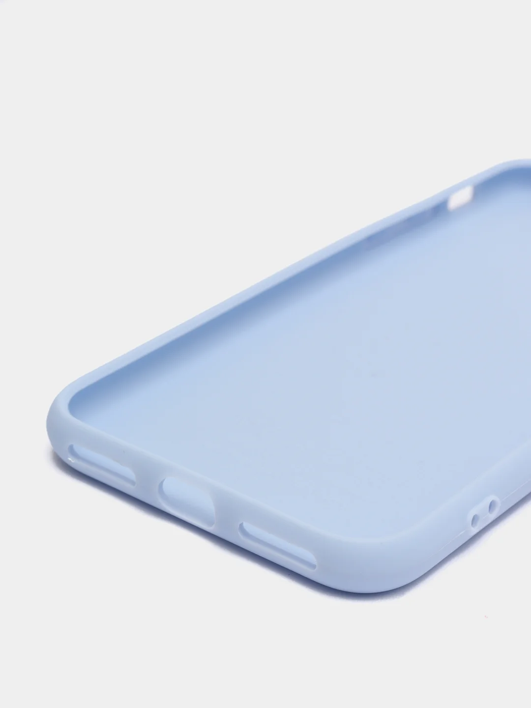 Небесно-голубой чехол iPhone 7 / 8 / SE 2020 силиконовый с закрывающейся камерой