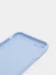 Небесно-голубой чехол iPhone 7 / 8 / SE 2020 силиконовый с закрывающейся камерой