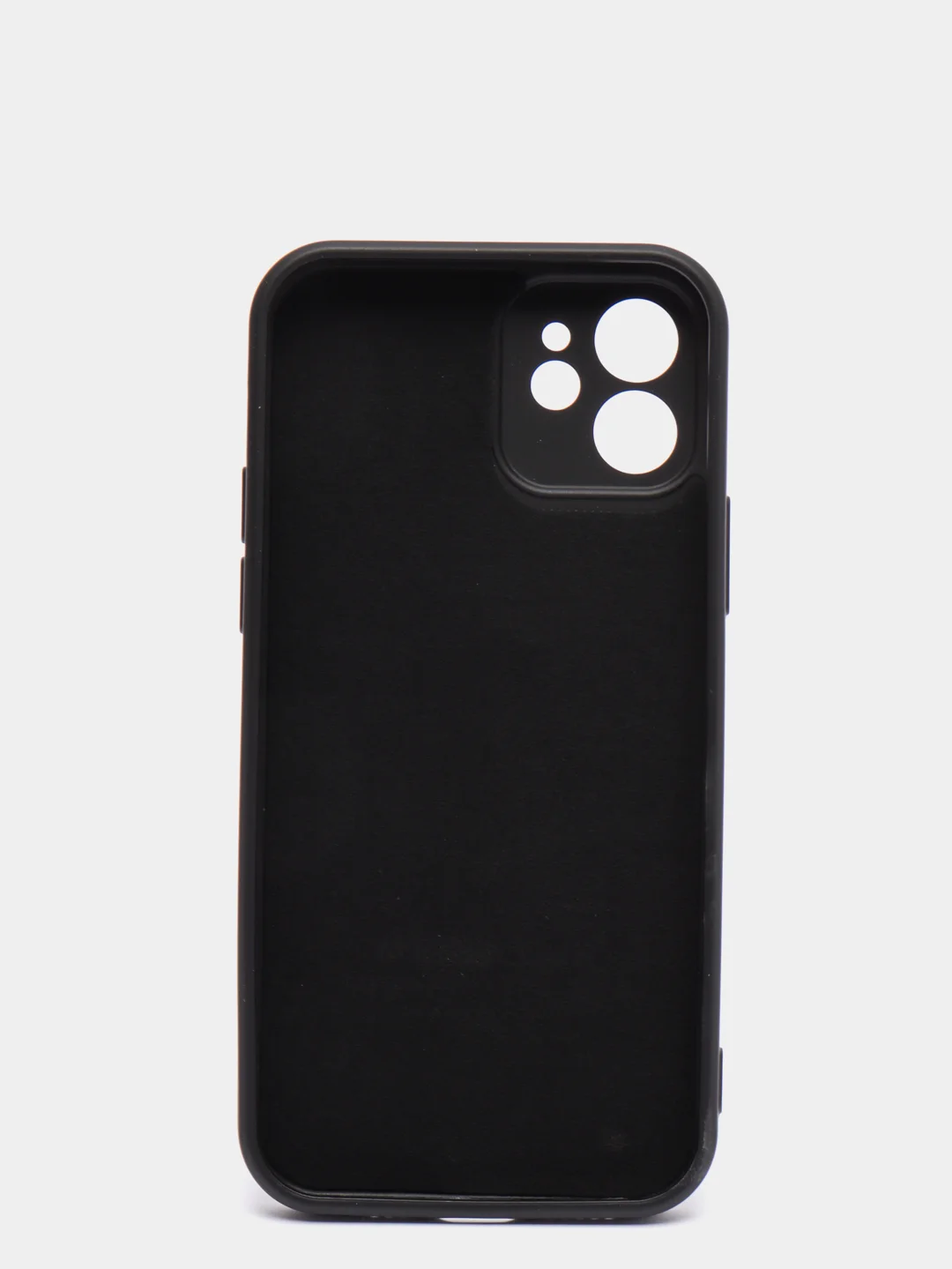 Черный чехол силиконовый iPhone 12