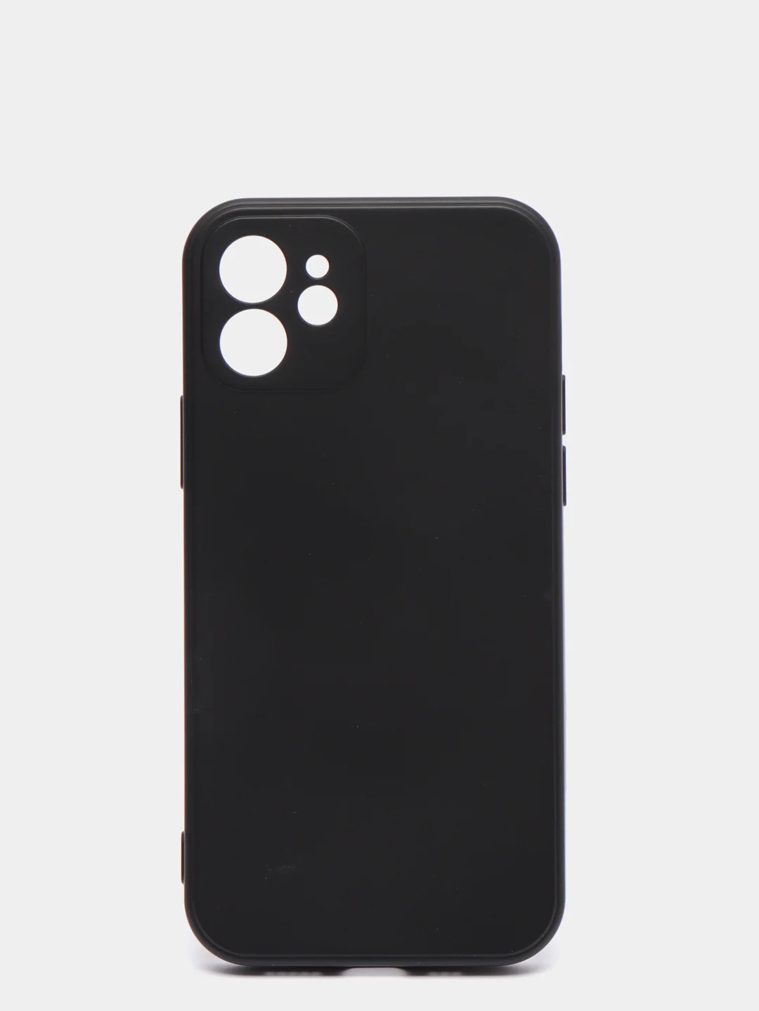 Черный чехол силиконовый iPhone 12