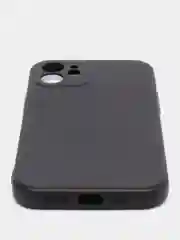 Черный чехол силиконовый iPhone 12