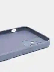 Синий меланж чехол силиконовый iPhone 12