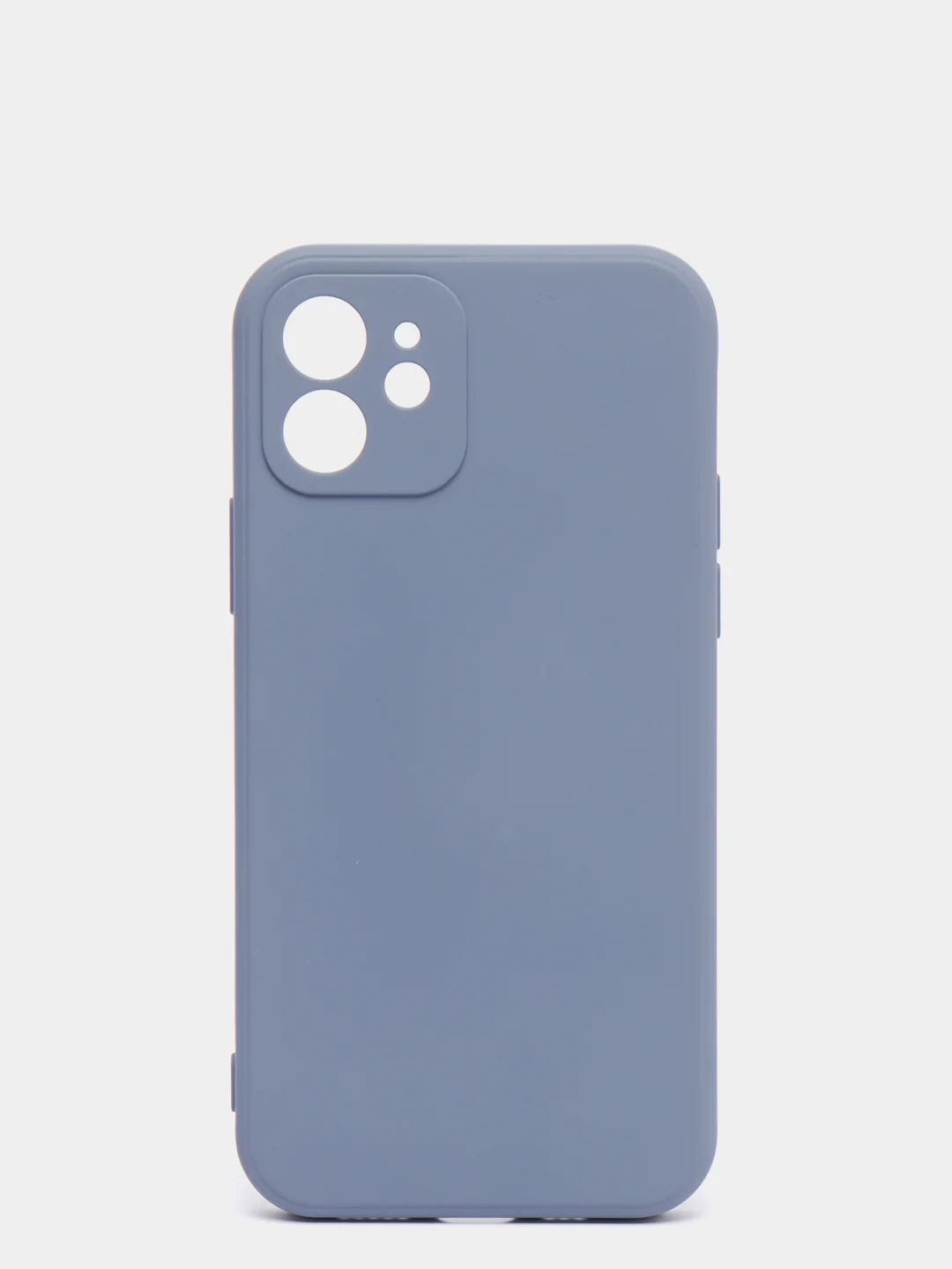 Синий меланж чехол силиконовый iPhone 12