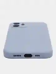Синий меланж чехол силиконовый iPhone 12