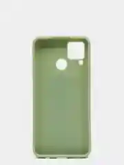 Оливковый чехол для Realme C15, силиконовый, матовый