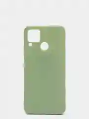 Оливковый чехол для Realme C15, силиконовый, матовый