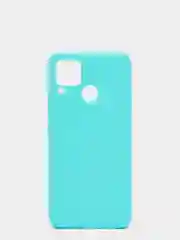 Бирюзовый чехол для Realme C15, силиконовый, матовый