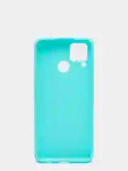 Бирюзовый чехол для Realme C15, силиконовый, матовый
