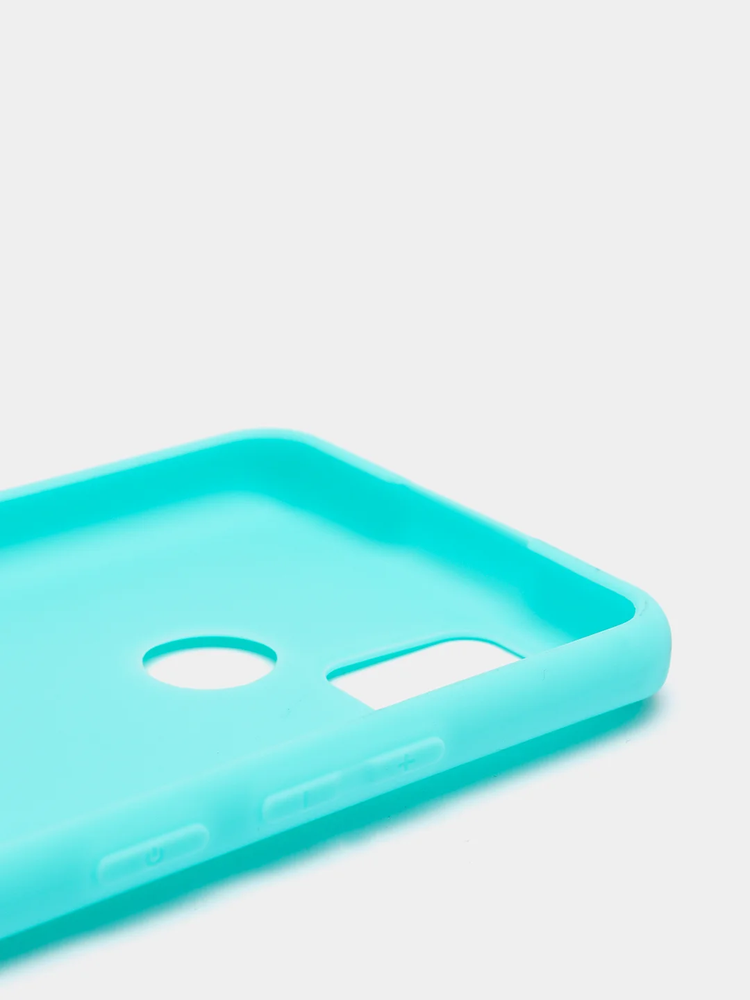 Бирюзовый чехол для Realme C15, силиконовый, матовый