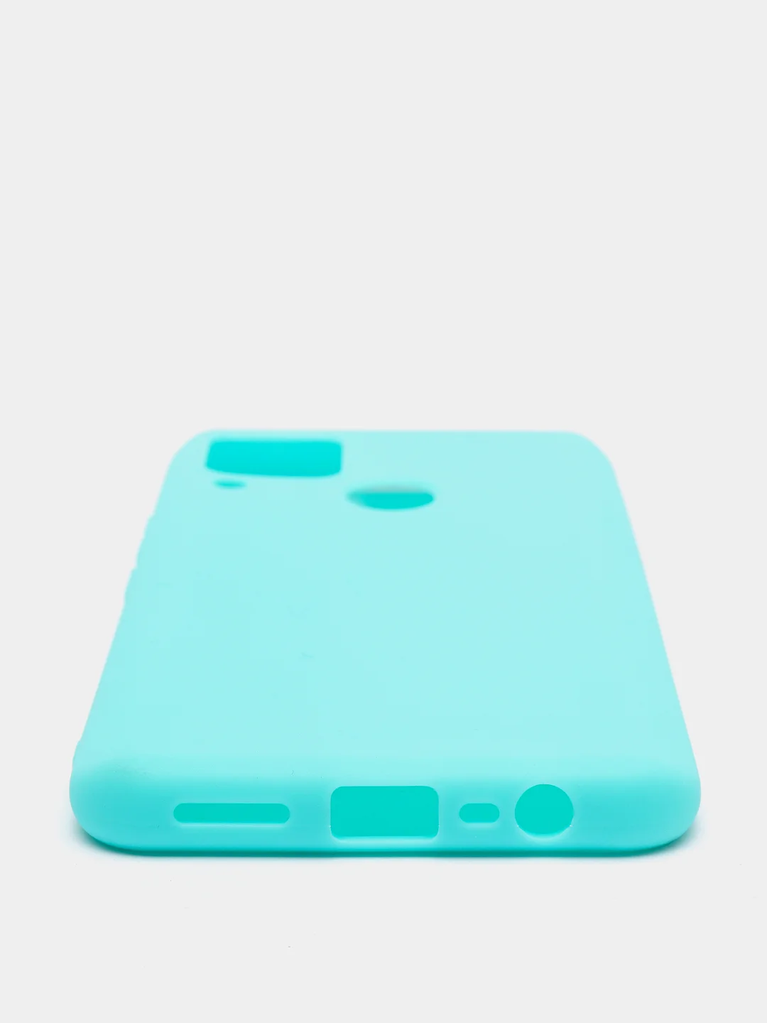 Бирюзовый чехол для Realme C15, силиконовый, матовый