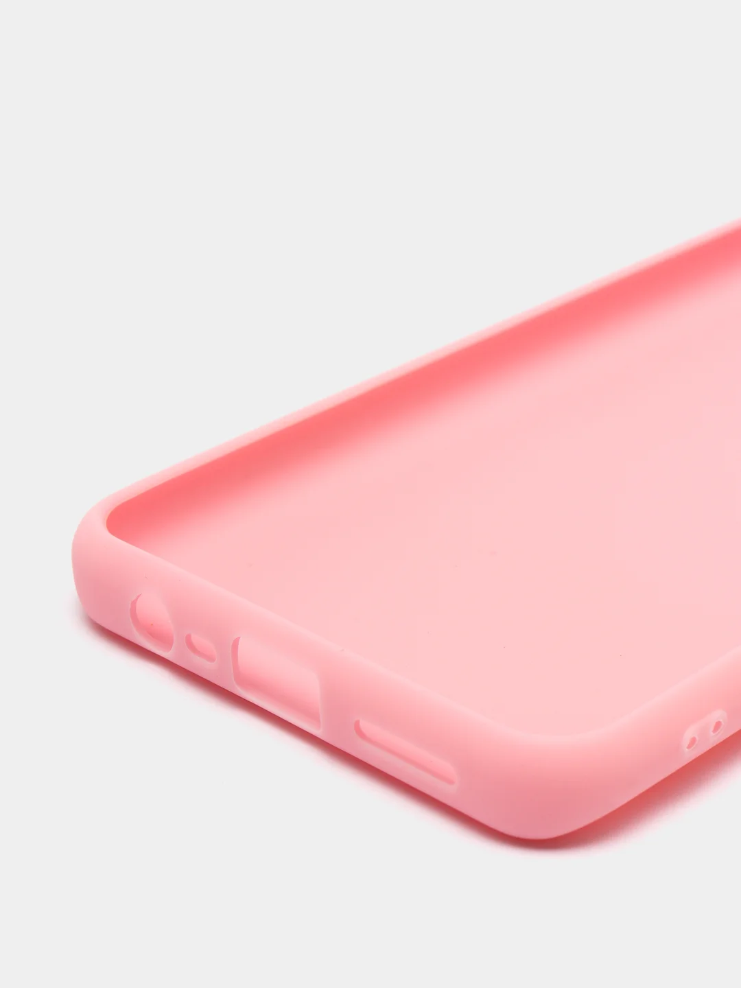 Розовый чехол для Realme C15, силиконовый, матовый