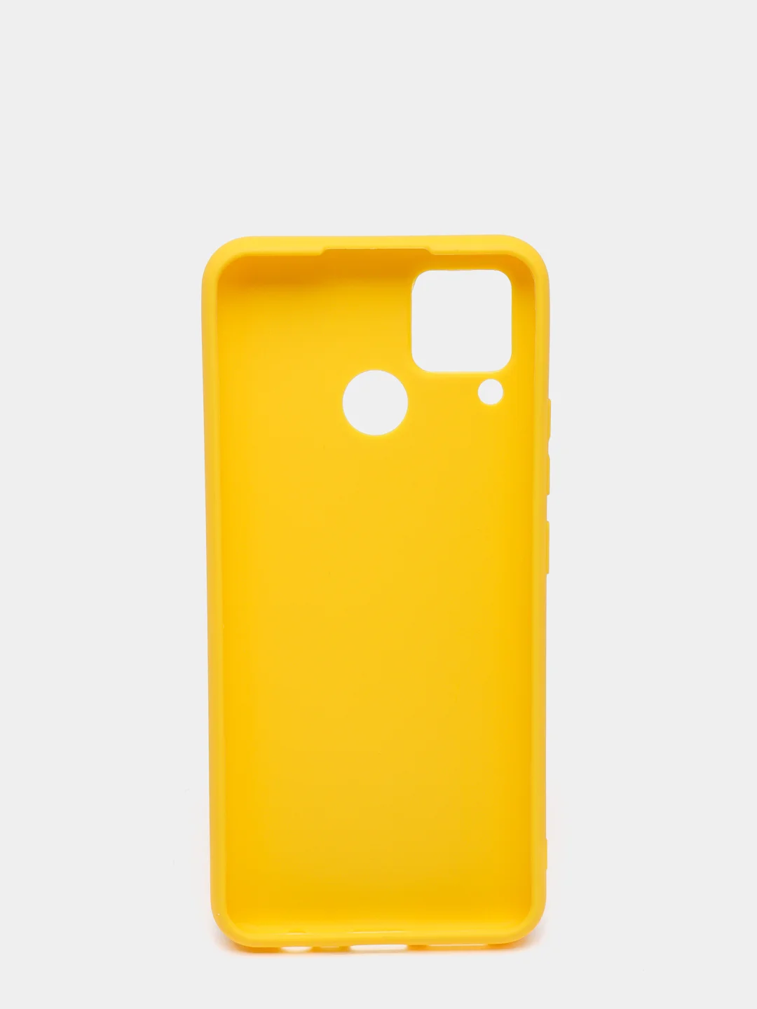 Желтый чехол для Realme C15, силиконовый, матовый