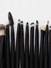 Черный набор кистей для макияжа, 20 штук