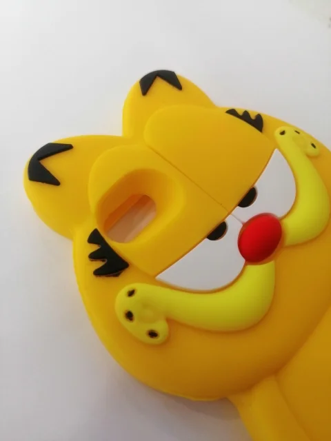 Силиконовый усиленный чехол "Гарфилд" 5/5C/5s/6/6S/7/8/SE