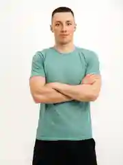 Мятный футболка мужская