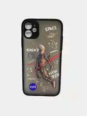Хром чехол с принтом "NASA" для iPhone 7 / 8 / SE / XR / 11 / 12 / 12 Pro