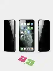 Черный защитное стекло-антишпион для iPhone (Айфон) 13, 12, 11, XR, 7, 8