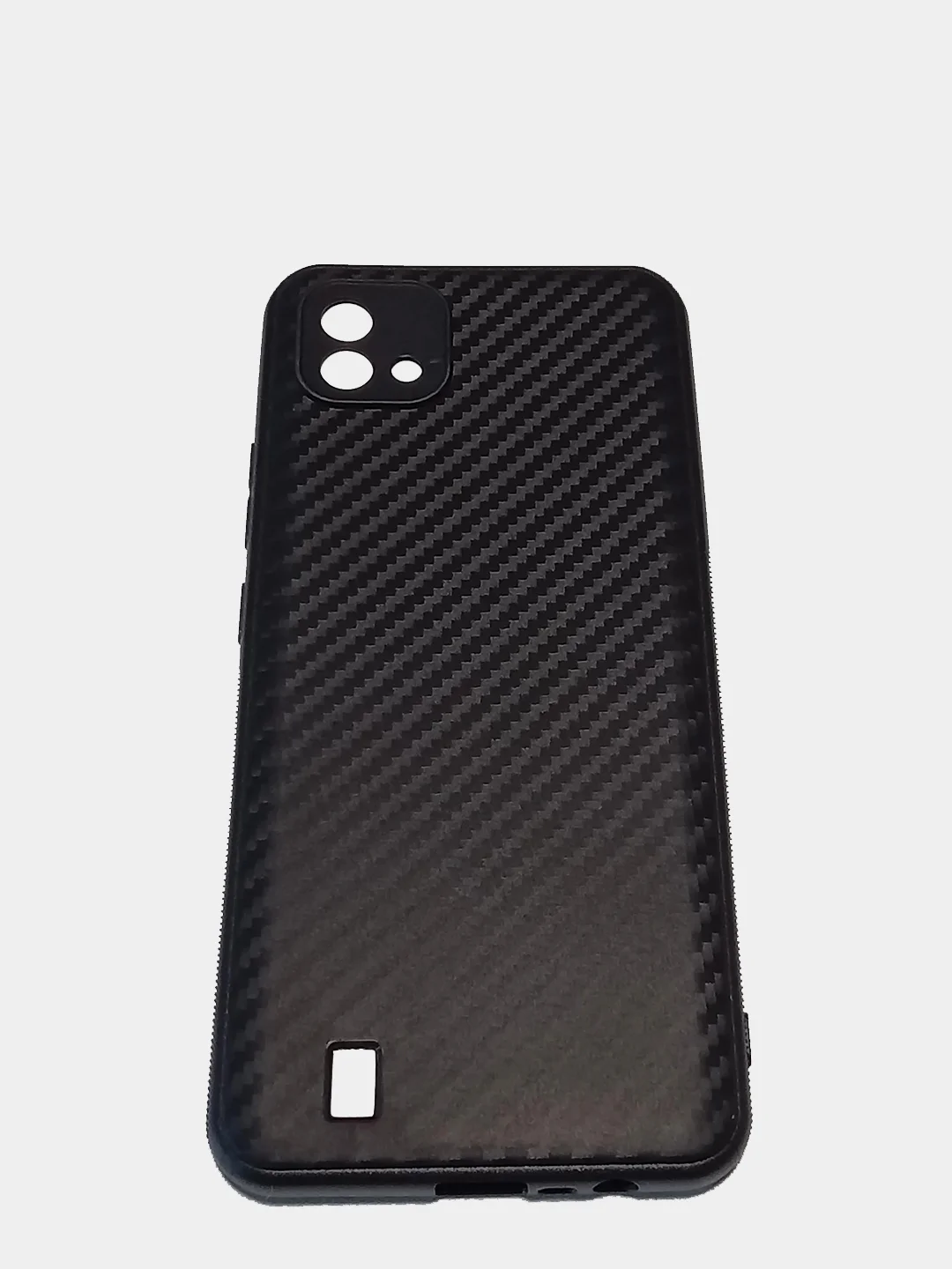 Черный чехол карбоновый Realme C20 / C11 2021
