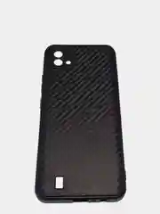 Черный чехол карбоновый Realme C20 / C11 2021