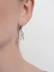 Прозрачный серьги "Мармеладные Мишки Гамми", женские