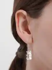 Прозрачный серьги "Мармеладные Мишки Гамми", женские