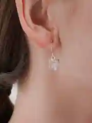 Серебряный серьги "Бабочки", лёгкие