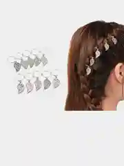 Голубой кольца-зажимы для волос/Аксессуары для кос/Колечки для волос/Кольца для кос/Пирсинг, соединительные кольца