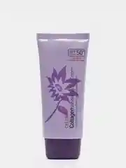 Сиреневый увлажняющий солнцезащитный крем для лица отбеливающий с SPF50+, база под макияж